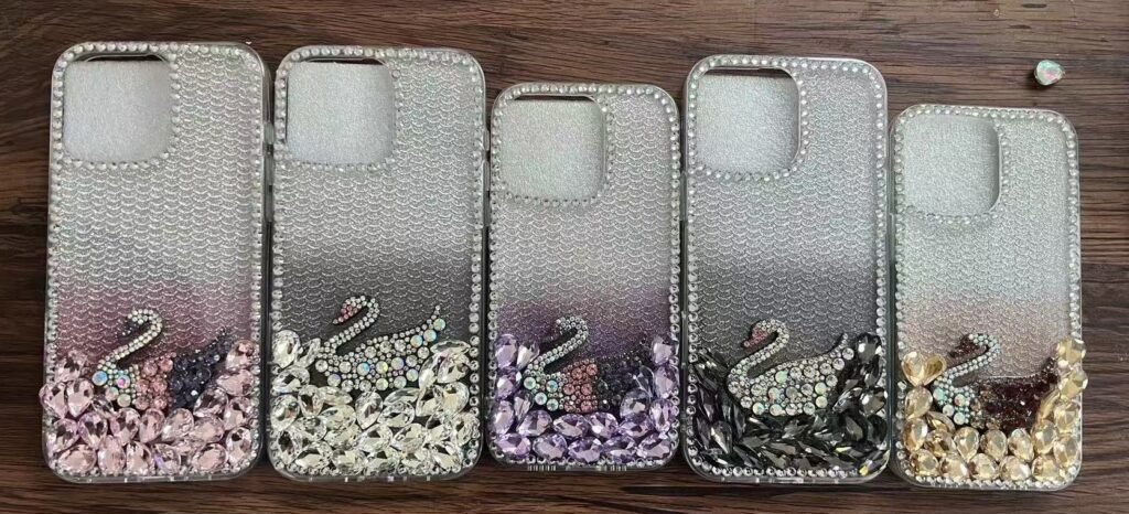 Swan Diamond Phone Case